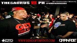 KOTD  Rap Battle  PH vs The Saurus 1 CONTENDER MATCH [upl. by Burkhard861]