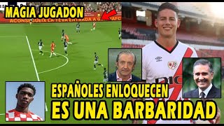 REACCIONO A YASER ASPRILLA¡¡ JAMES RODRIGUEZ DEBUT RAYO VALLECANO [upl. by Aronel]