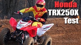 2016 Honda TRX250X Test [upl. by Pedaias]