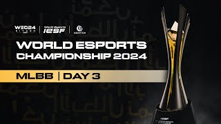 🔴 LIVE  IESF WEC 2024  MLBB DAY 3  Bahasa Melayu [upl. by Eniahpets]