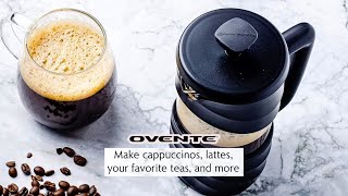 Ovente French Press Coffee Maker  Glass French Press  Cold Brew French Press [upl. by Nine]