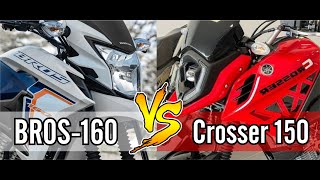 Honda BROS 160 2024 x Yamaha CROSSER  150 2023  COMPARATIVO [upl. by Nnylaehs729]