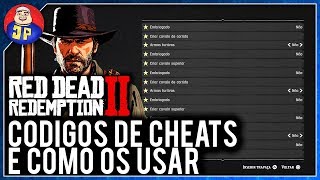 Guia Red Dead Redemption 2 Códgios de Cheats e Como os Usar [upl. by Ecyac]