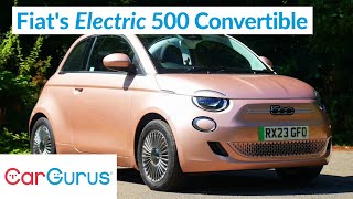 2023 Fiat 500e Convertible Review A brilliant softtop EV [upl. by Ennaear]