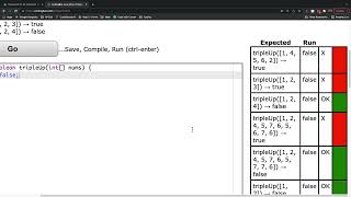 CodingBat Array 2 tripleUp [upl. by Gnilyarg]