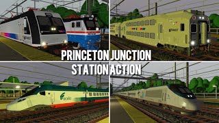 Action At Princeton Junction Station  Roblox Northeast Corridor [upl. by Eachelle]