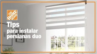 ¿Cómo instalar persianas duo  Decoración [upl. by Kinzer]