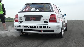 855HP Audi RS4 Avant B5 27 BiTurbo PPR 0267 KMH ACCELERATION [upl. by Daph]