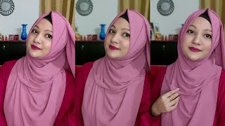 Full Coverage Georgette Hijab Tutorial 2022 Step by Step Tahmina Shova💝💝 [upl. by Sandor]