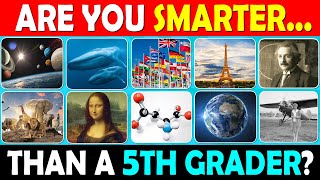 Are You Smarter Than a 5th Grader  General Knowledge Quiz [upl. by Namzaj187]