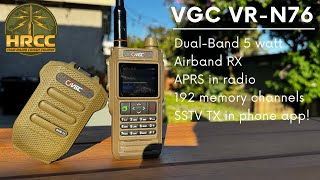 Best MidPriced Ham Radio Handheld VGC VRN76 APRS amp SSTV [upl. by Rosenkrantz]