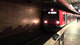 S Bahn Hamburg Ausfahrt aus dem Hauptbahnhof [upl. by Anirbes]