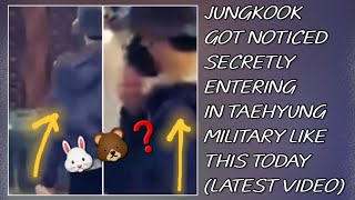 OMG💋😱Jungkook Got Noticed Secretly Entering In Taehyung Military Like ThisNewjungkooktaehyung [upl. by Delainey]