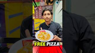 Eating pizza🍕free of cost😮 food minivlog shorts [upl. by Fessuoy]