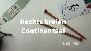 Rechts breien continentaal [upl. by Yeroc]