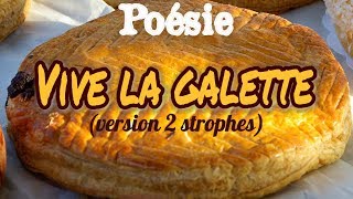 Poésie 🍪 Vive la galette  de Karine Persillet version CP 🍪 [upl. by Aivlis]