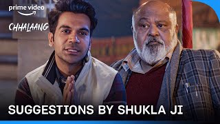 Random Suggestions By Shukla Ji  Chhalaang  Prime Video India [upl. by Ailana]