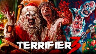 Terrifier 3 2024 Movie  Elliott Fullam  David Howard ThorntonLauren LaVera  review and facts [upl. by Galliett]