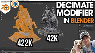 BETTER PERFORMANCE in Blender with the Decimate Modifier [upl. by Klinger]