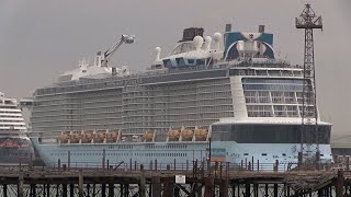 FIVE CRUISE SHIP DEPARTURE SPECIAL SOUTHAMPTON SUNDAY 010924 [upl. by Schwerin222]