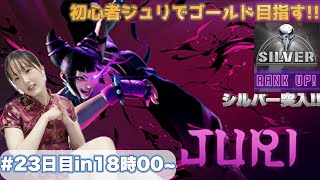 【スト6】格ゲーガチ初心者のスト6 ジュリでゴールド目指す練習会【ストリートファイター6】シルバー突破したよん〜 [upl. by Filahk]