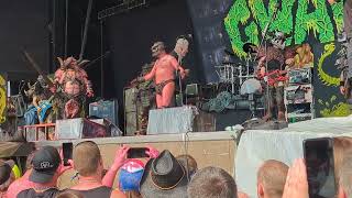 GWAR  Cuts off Joe Bidens Head Skit Rockfest 2023  Cadott WI [upl. by Imojean]