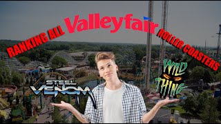 Ranking All Of Valleyfairs 8 Roller Coasters [upl. by Lorac692]