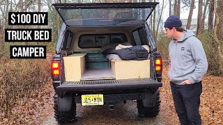 Ford Ranger DIY Truck Bed Camper Build For 100 [upl. by Amada]