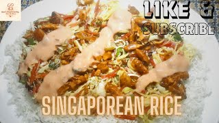 Singaporean Rice Recipe  Restaurant Style Best Singaporean Rice Recipe  Homemade Singaporean Rice [upl. by Ydnir900]