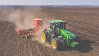 Setí a příprava půdy  John Deere 8370R  Vaderstad Rapid A 800S 9620RX  Strom Swifter SM 12000 [upl. by Akihsay]