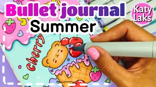 🍓🌈Bullet Journal Summer Theme Bullet Journal Kawaii [upl. by Barr357]