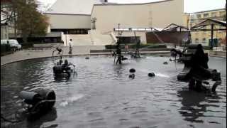 Tinguely Fountain  Basel Switzerland [upl. by Atteyek]