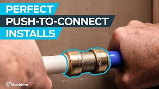 How to Install SharkBite PushtoConnect Fittings [upl. by Seltzer]