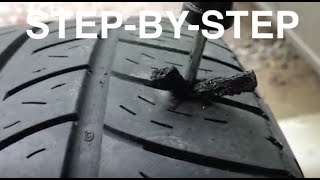 How to PatchPlug Hole in Tire in LESS THAN 5 Minutes  Fix a Flat Tire  EASY FIX [upl. by Scholz479]