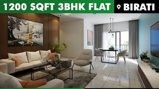 1200 sq ft 3 BHK flat for sale at Birati  Less than 5 minutes from Kolkata Airport  Watta Place [upl. by Moht]