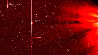 Comet ISON and Comet Encke captured on STEREO on November 25 2013 [upl. by Elbert]