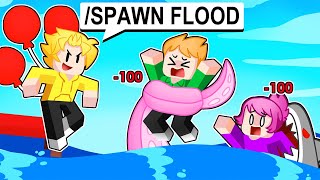 I Secretly CHEATED Using FLOOD HACKS Roblox Bedwars [upl. by Yantruoc303]