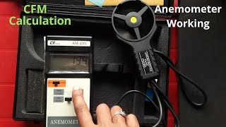 CFM Calculation  Anemometer Working  Velocity of Air [upl. by Noelani136]