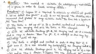 Resection Method Two point problem Plain Table Surveying [upl. by Dambro]