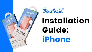 Installation guide Your iPhone  Smartphone Ocushield®  anti blue light screen protector [upl. by Judi]