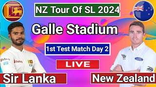 SL vs New Zealand match today Day 2  sri lanka vs new zealand live score and comuntery [upl. by Akired]