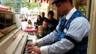 Alan Thompson Jr  Peacherine and Maple Leaf Rag  Disneyland June 2010 [upl. by Mikey]