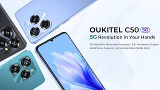 OUKITEL  C50 Smartphone 68“ HD 5150mAh Battery 24128GB Mobile Phone 50 MP Camera [upl. by Adlecirg]