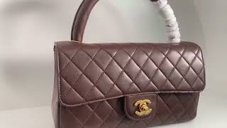 Large size brown Chanel handbags review fashion ladies bags online store outlet [upl. by Kcirdehs331]