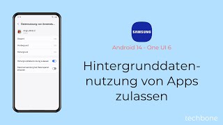 Hintergrunddatennutzung von Apps zulassen oder einschränken  Samsung Android 14  One UI 6 [upl. by Nicky141]