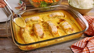 LACHSSAHNE GRATIN OHNE FIX  SCHNELL UND EINFACH  30 MIN REZEPT  OFENGERICHT  GRATIN REZEPT [upl. by Kimbell]