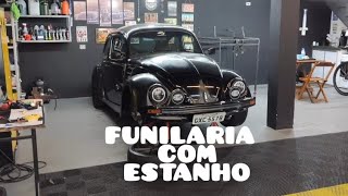 Funilaria com estanho no Fusca [upl. by Autrey381]