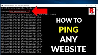 How To Ping Any Website From Your Computer [upl. by Rosalinda]