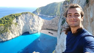 Zakynthos Greece  Seeing a Shipwreck from the cliffs  europetravel [upl. by Judenberg]