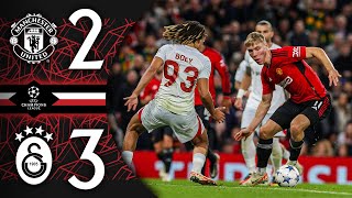 Hojlunds First Goals At Old Trafford  Man Utd 23 Galatasaray  Match Recap [upl. by Phip]